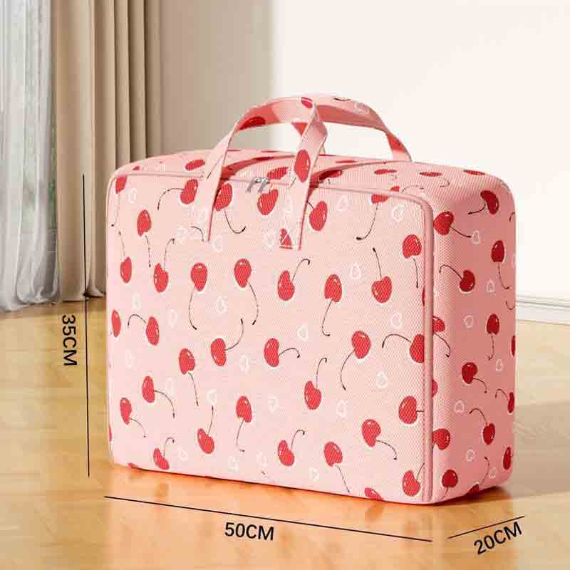 Túi đựng chăn mền chống thấm hình cherry size 50x35x20 cm cm