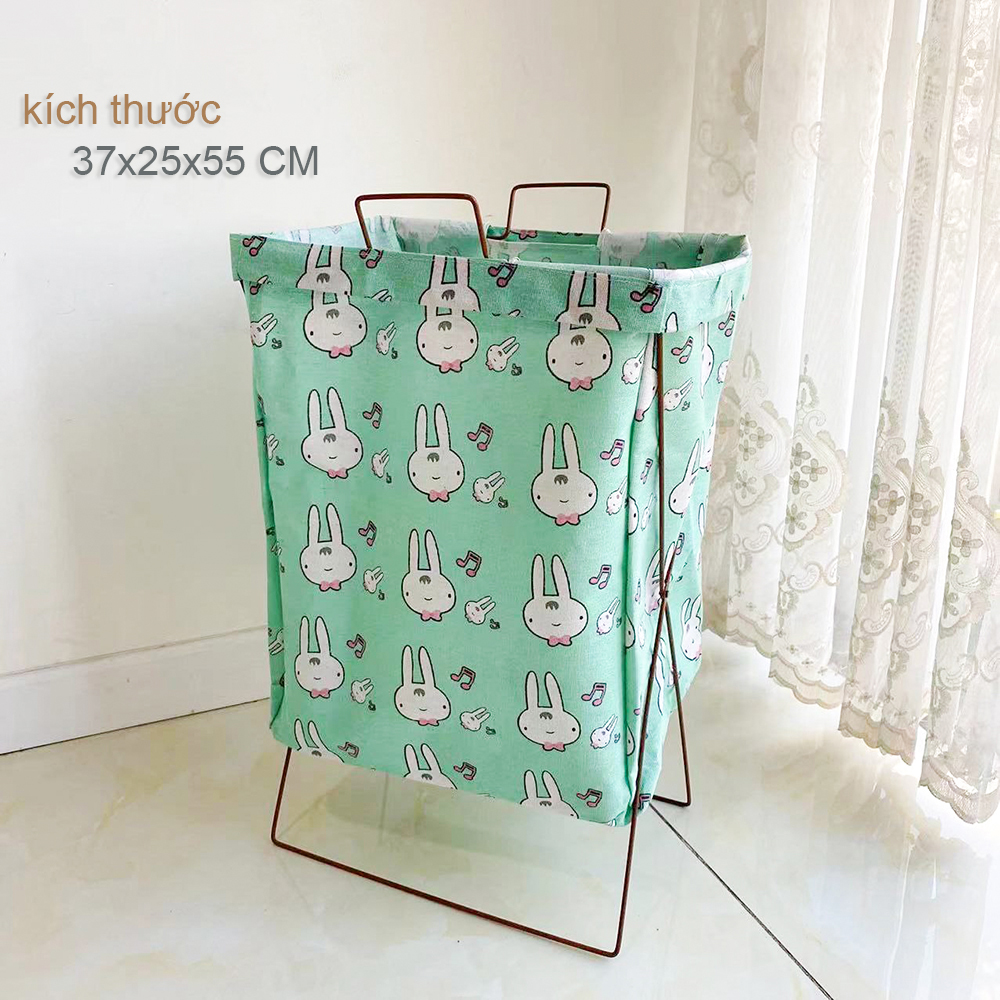 Giỏ Vải Đựng Đồ Giặt , Quần Áo Bẩn size 37X25X55