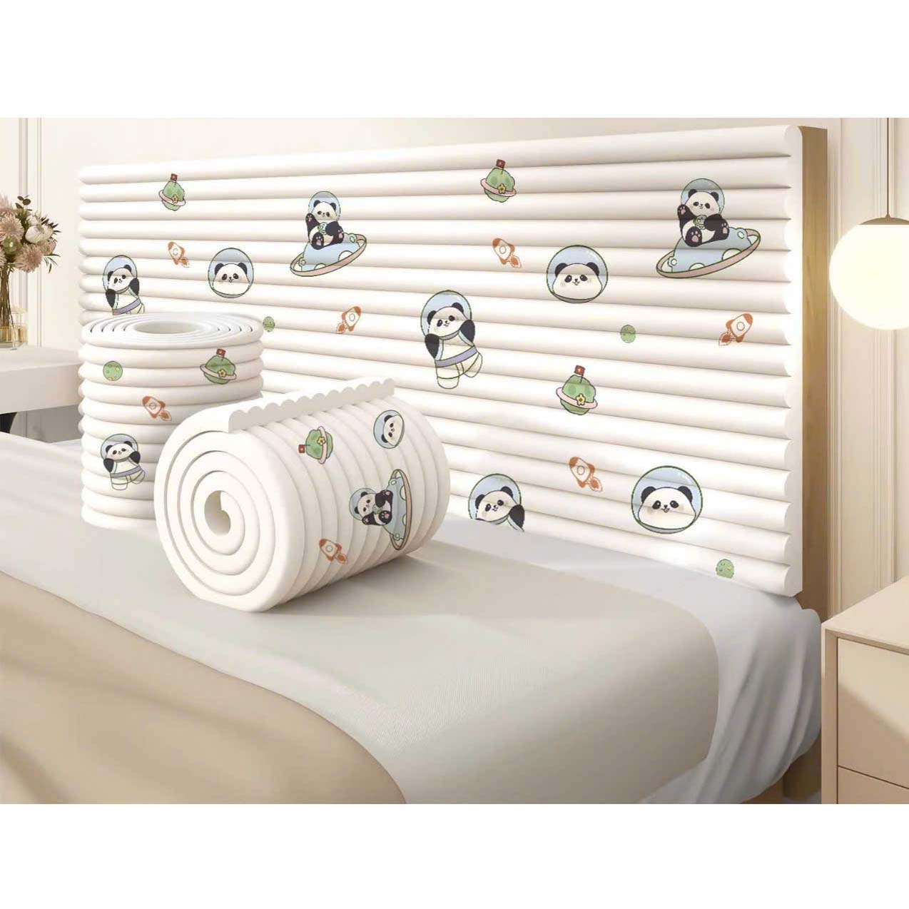 Cuộn Xốp Dán Tường Chống Va Đập Cho Bé Hình Hoạt Dễ Thương size 40x200 cm (1 cuộn)