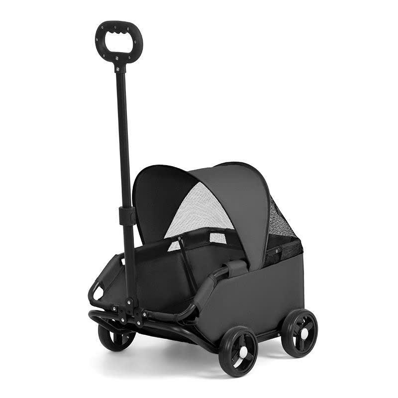 Xe đẩy thú cưng gấp gọn thiết kế thoáng khí , bánh xe 360°