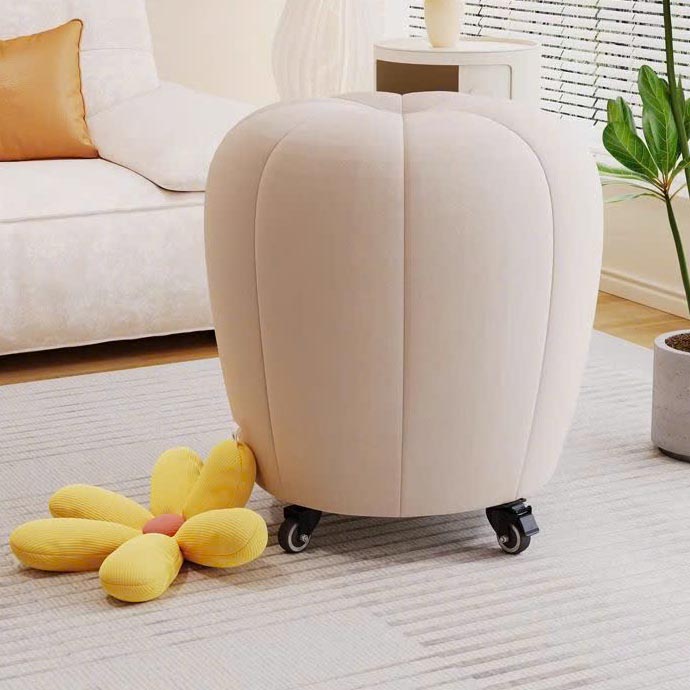 Ghế ngồi trang điểm hình quả đào có bánh xe di chuyển