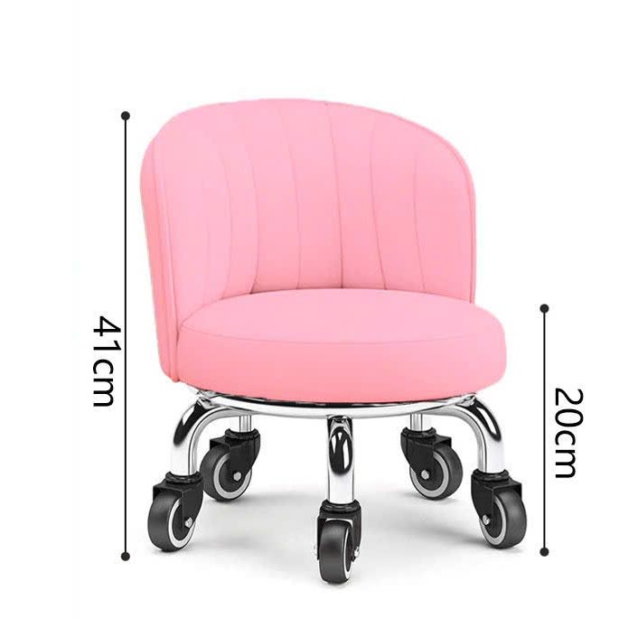 Ghế xoay 360 độ có tựa lưng chân sắt bánh xe sắt