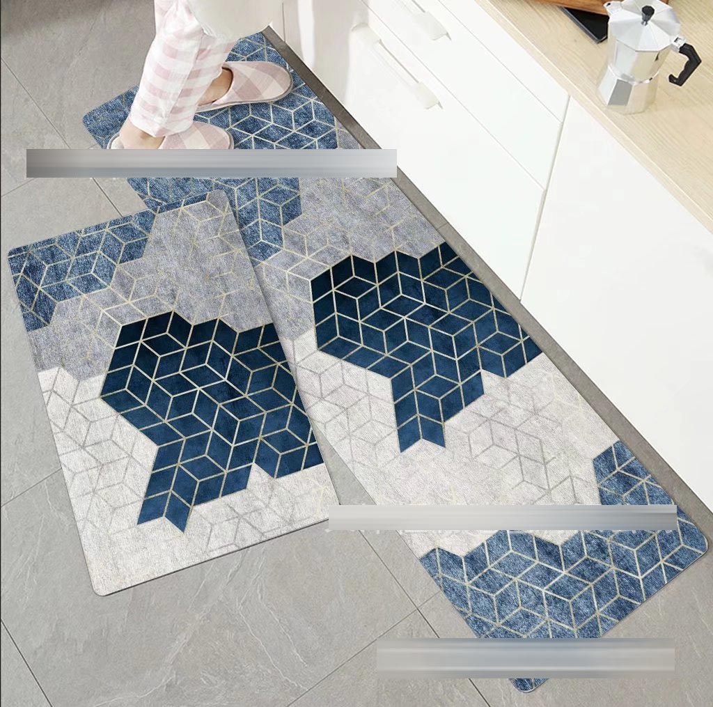 Set 2 thảm bếp silicon siêu thấm nước chống trơn trượt
