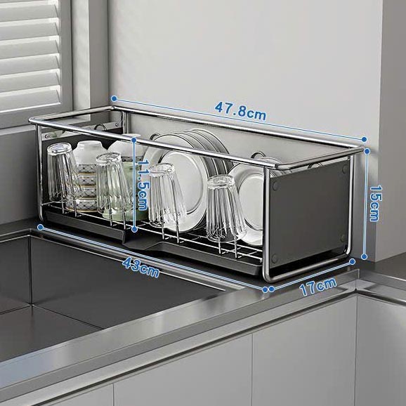 Kệ Úp Chén Đĩa Có Khay Thoát Nước Thiết Kế Tiện Lợi