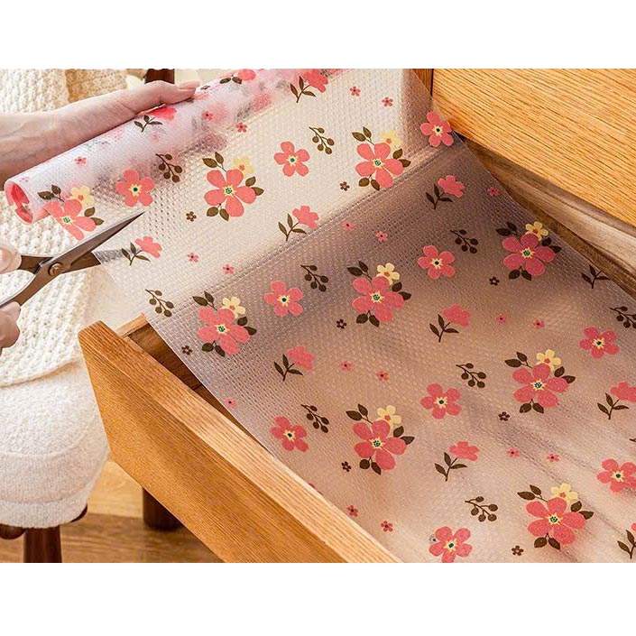 Cuộn giấy lót ngăn kéo tủ bằng Eva chống thấm nước chống trượt size 45x150 cm (1 cuộn)