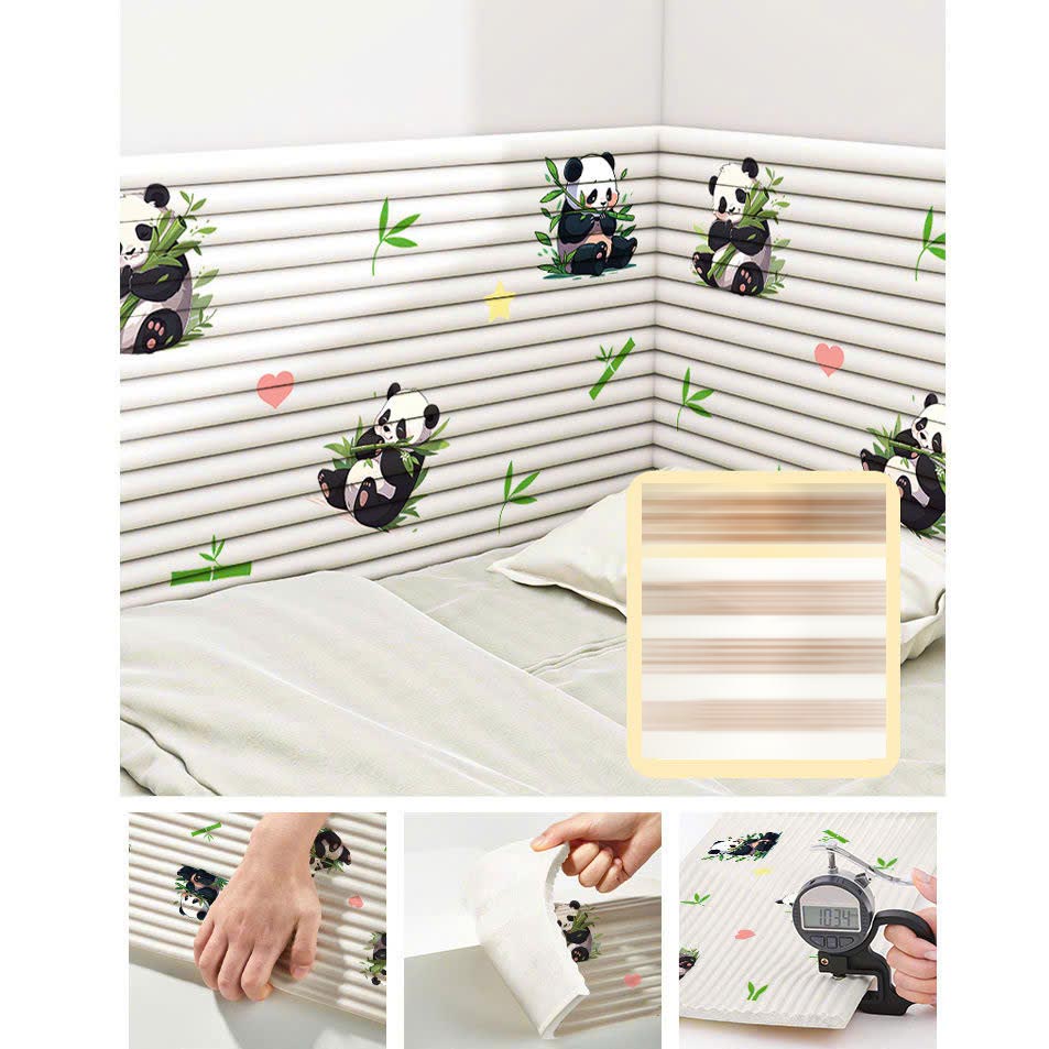 Cuộn Xốp Dán Tường Chống Va Đập Cho Bé Hình Hoạt Dễ Thương size 20x200 cm (1 cuộn)
