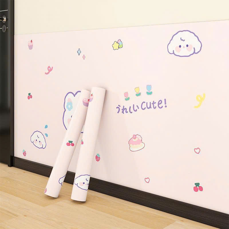 Miếng dán bảo vệ chân tường chống ẩm mốc hoạt tiết dễ thương khổ 60cm