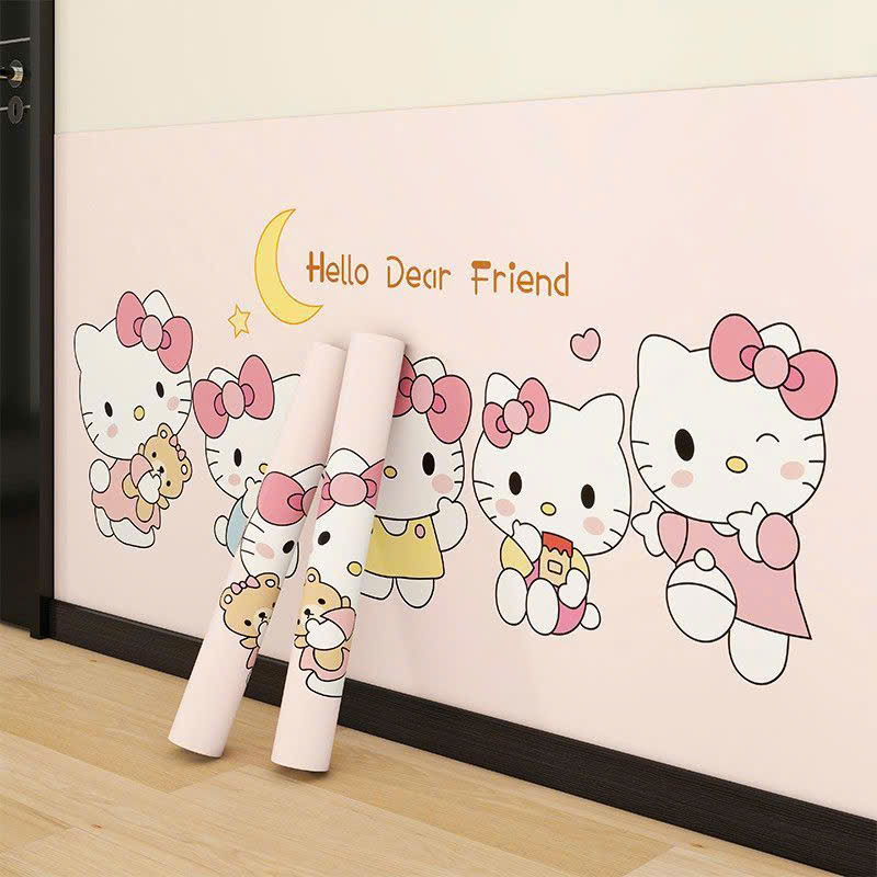 Miếng dán bảo vệ chân tường chống ẩm mốc hoạt tiết dễ thương khổ 60cm