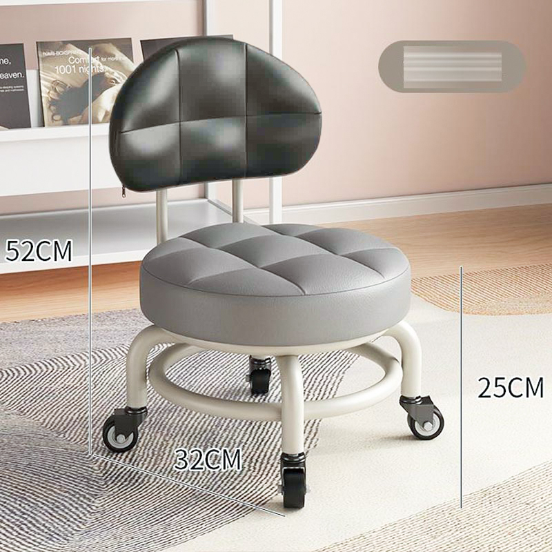 Ghế ngồi tiện dụng có tựa lưng chân sắt ,bánh xe sắt