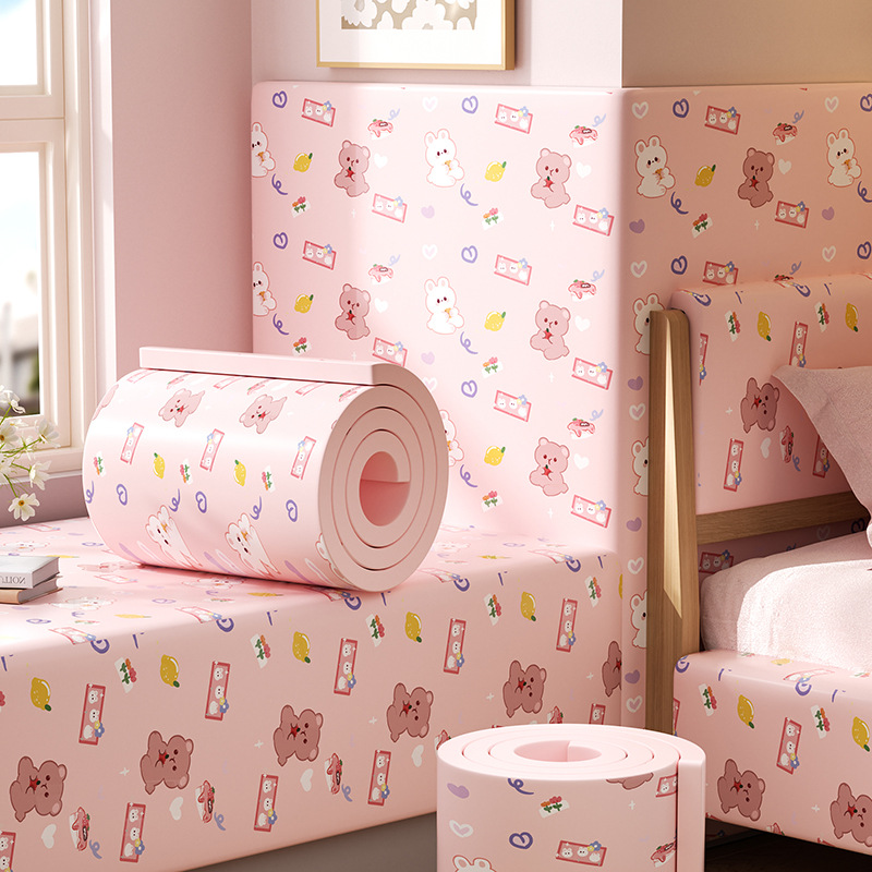 Cuộn Xốp Dán Tường Chống Va Đập Cho Bé Hình Hoạt Dễ Thương size 20x200 cm (1 cuộn)