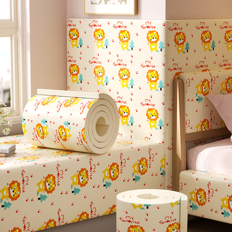 Cuộn Xốp Dán Tường Chống Va Đập Cho Bé Hình Hoạt Dễ Thương size 40x200 cm (1 cuộn)