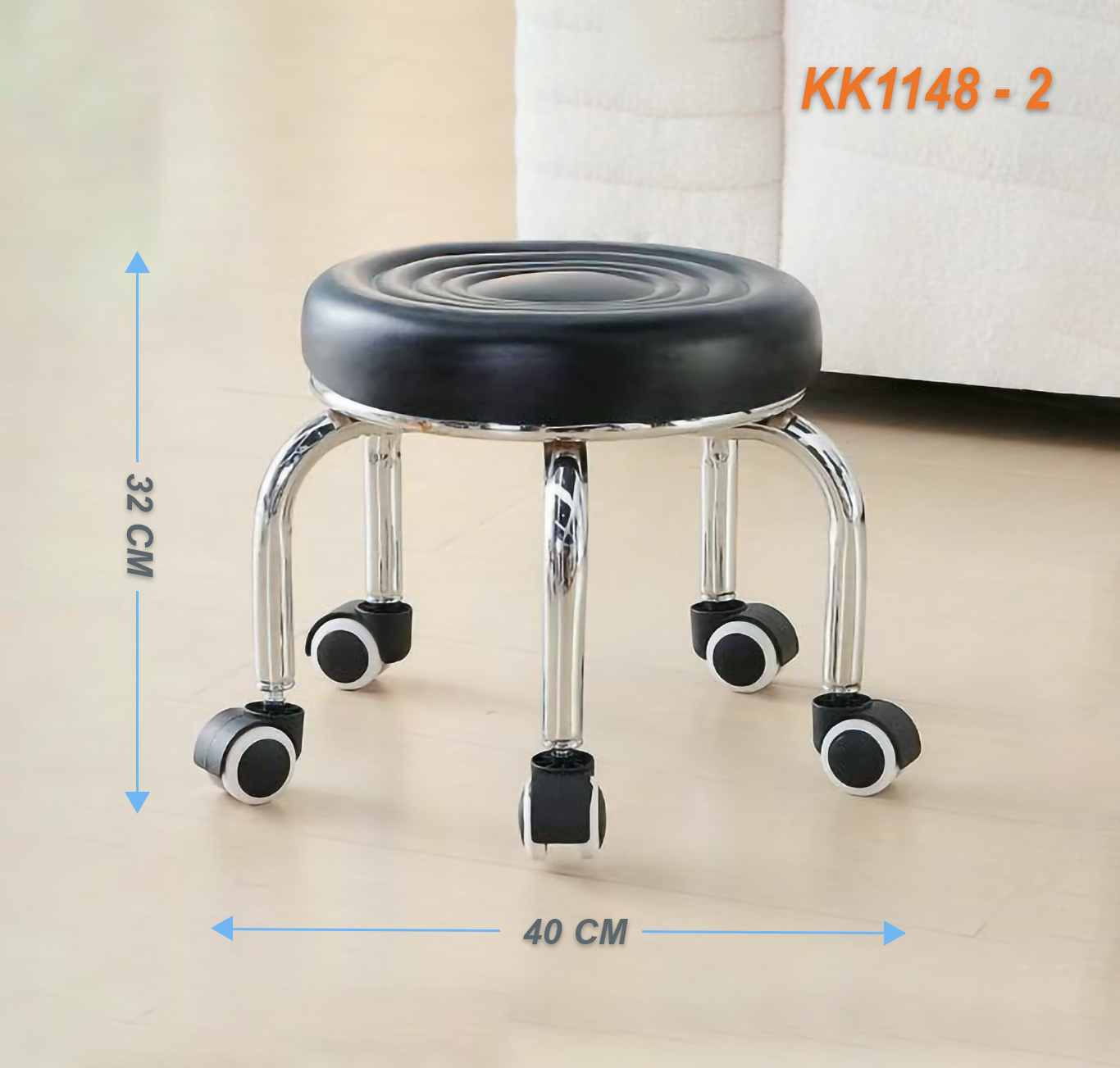 GHẾ BỆT TRÒN XOAY 360 ĐÓNG HÀNG, LÀM NAIL