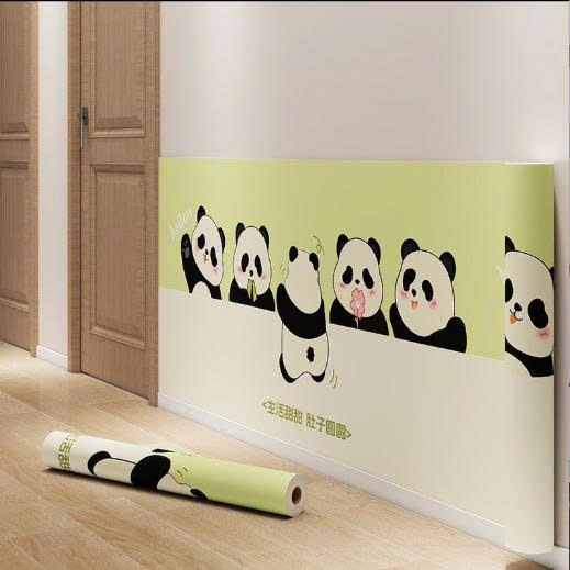 Miếng dán bảo vệ chân tường chống ẩm mốc hoạt tiết dễ thương khổ 60cm