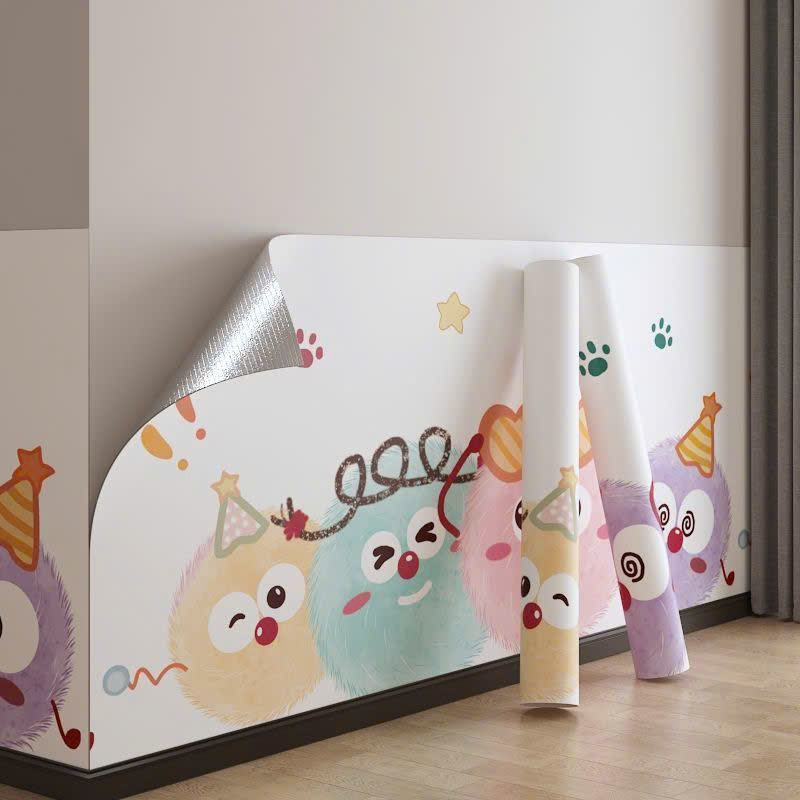 Miếng dán bảo vệ chân tường chống ẩm mốc hoạt tiết dễ thương khổ 60cm