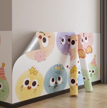 Miếng dán bảo vệ chân tường chống ẩm mốc hoạt tiết dễ thương khổ 60cm