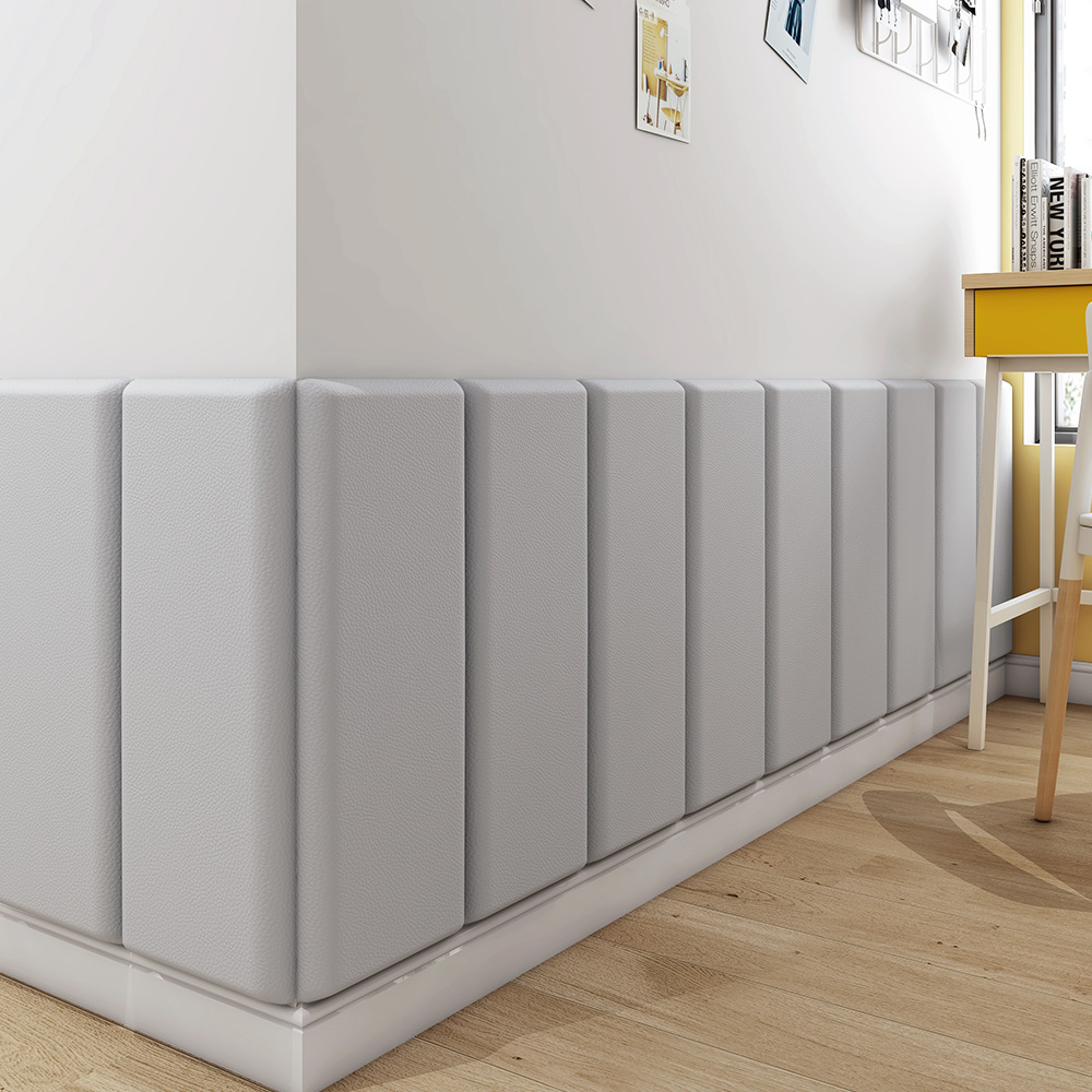 Miếng dán ốp tường chống va đập trang trí nội thất size 23x50cm (1 set 4 tấm)
