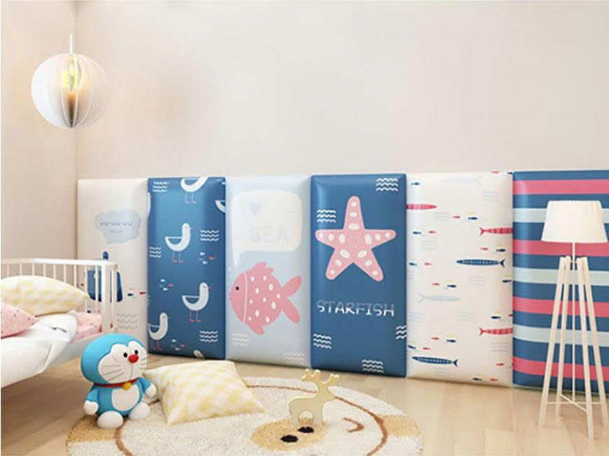 Miếng Dán Ốp Tường Chống Va Đập Cho Bé – Họa Tiết Biển Đáng Yêu (1 SET 6 MIẾNG)