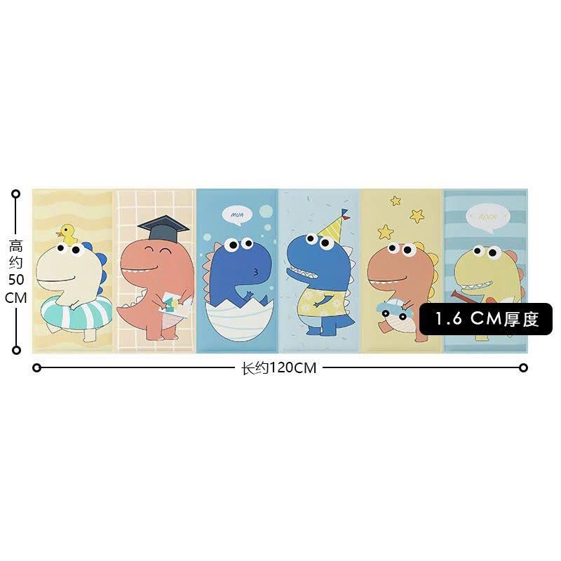 Miếng Xốp Dán Tường Chống Va Đập Cho Bé Hình Hoạt Dễ Thương (Set 6 Tấm)