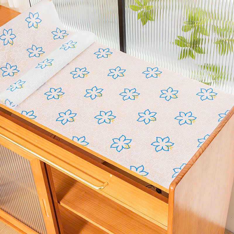 Miếng lót tủ chống thấm hoa văn xanh lá – chống ẩm, chống bám bẩn, dễ lau chùi size 60x300 cm