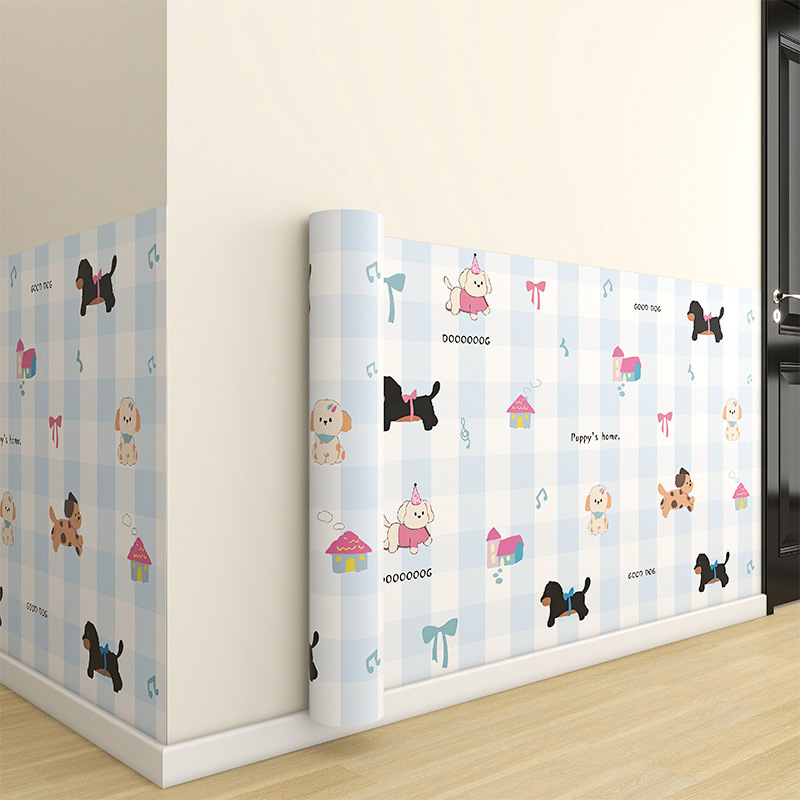 Miếng dán bảo vệ chân tường chống ẩm mốc hoạt tiết dễ thương khổ 60cm