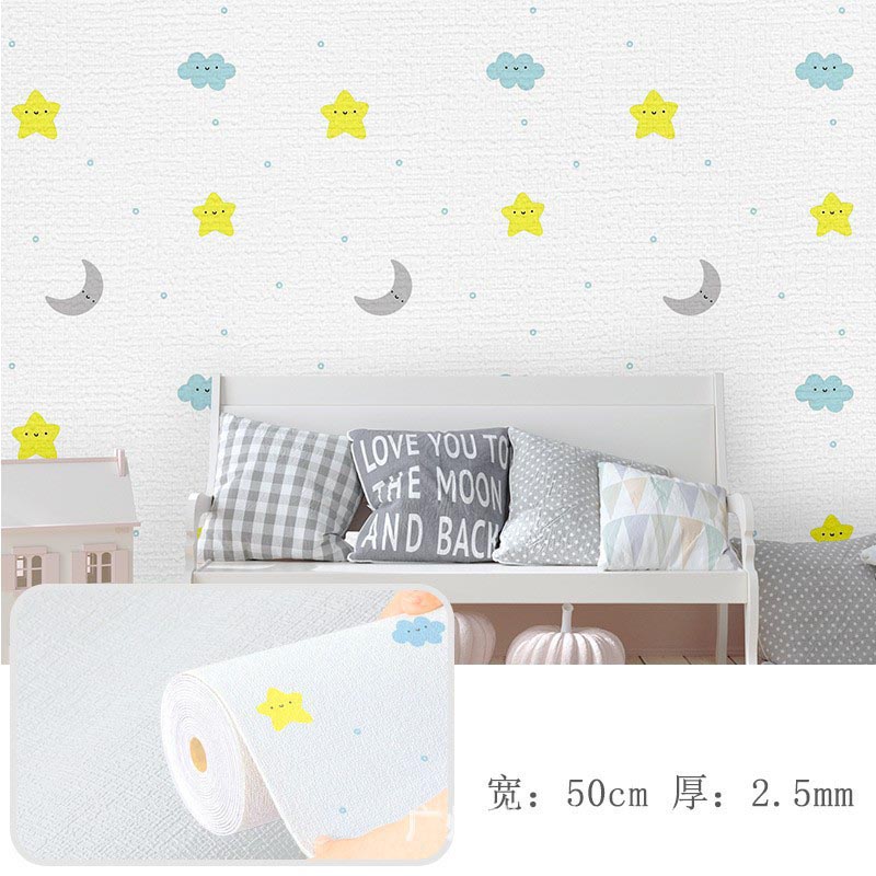 Miếng dán tường xốp 3D hình thú dễ thương cho bé – Trang trí phòng ngủ, phòng chơi