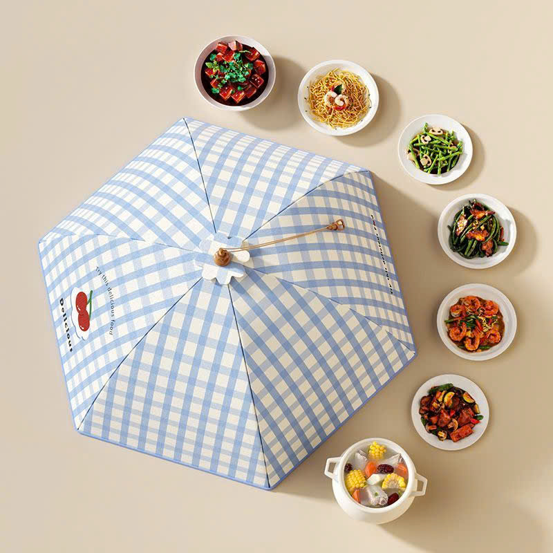 Màng che thực phẩm tự bung dạng lưới gấp gọn chống côn trùng, bụi bẩn size 80cm