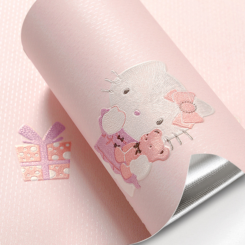 Giấy dán tường dán tự dính hoạt hình dễ thương khổ 53 cm