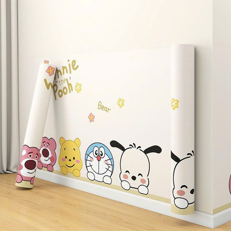 Miếng dán bảo vệ chân tường chống ẩm mốc hoạt tiết dễ thương khổ 60cm