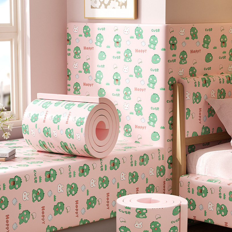Cuộn Xốp Dán Tường Chống Va Đập Cho Bé Hình Hoạt Dễ Thương size 20x200 cm