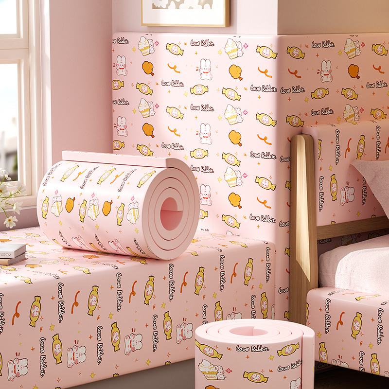 Cuộn Xốp Dán Tường Chống Va Đập Cho Bé Hình Hoạt Dễ Thương size 20x200 cm