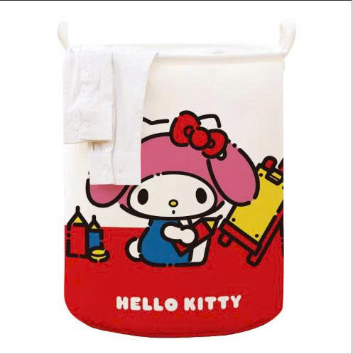 Giỏ đựng quần áo, đồ dùng đa năng có quai xách chất vải canvas hình hoạt hình