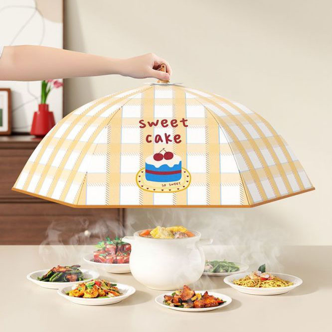 Màng che thực phẩm tự bung dạng lưới gấp gọn chống côn trùng, bụi bẩn size 80cm