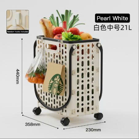 Xe Đẩy Mua Sắm Gấp Gọn Có Bánh Xe Đa Năng