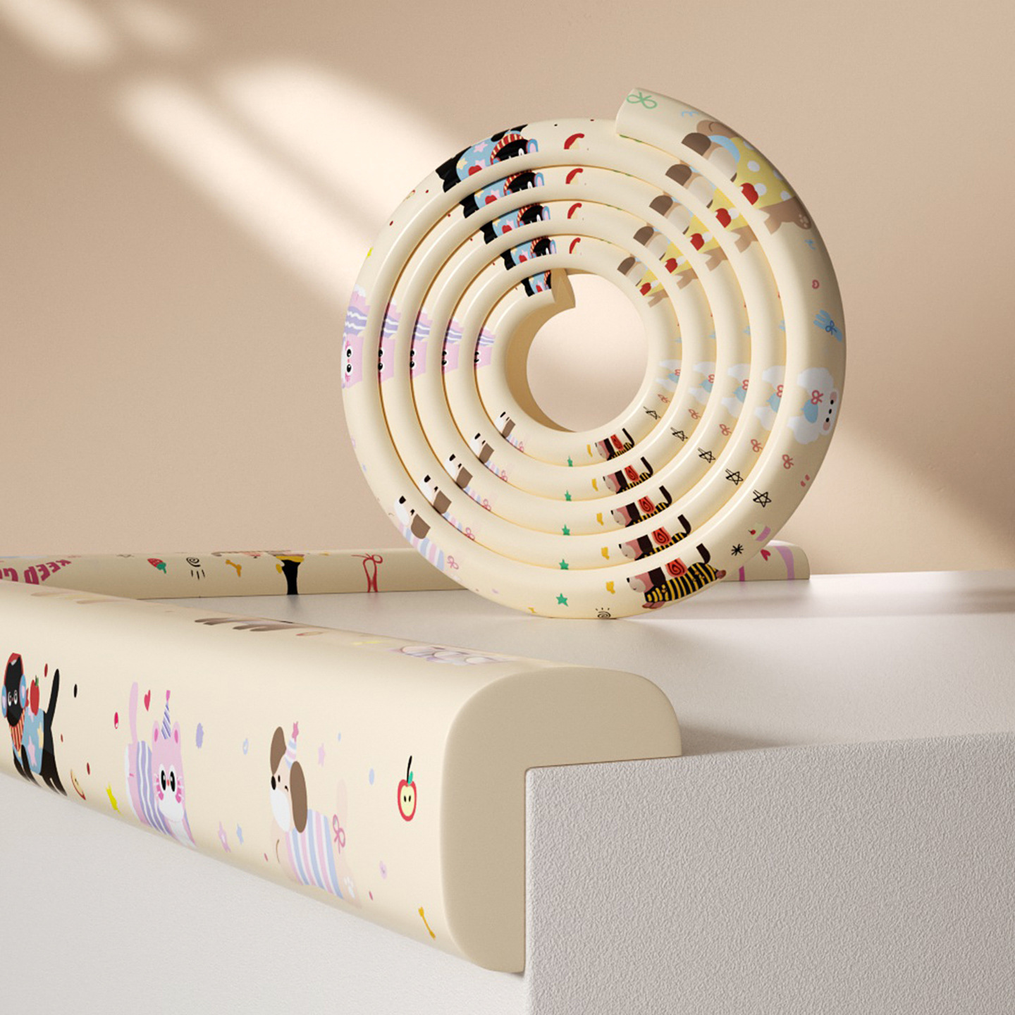 Cuộn Xốp Bọc Cạnh Bàn Chống Va Đập Cho Bé – Họa Tiết Dễ Thương (1 cuộn 8x200 cm)