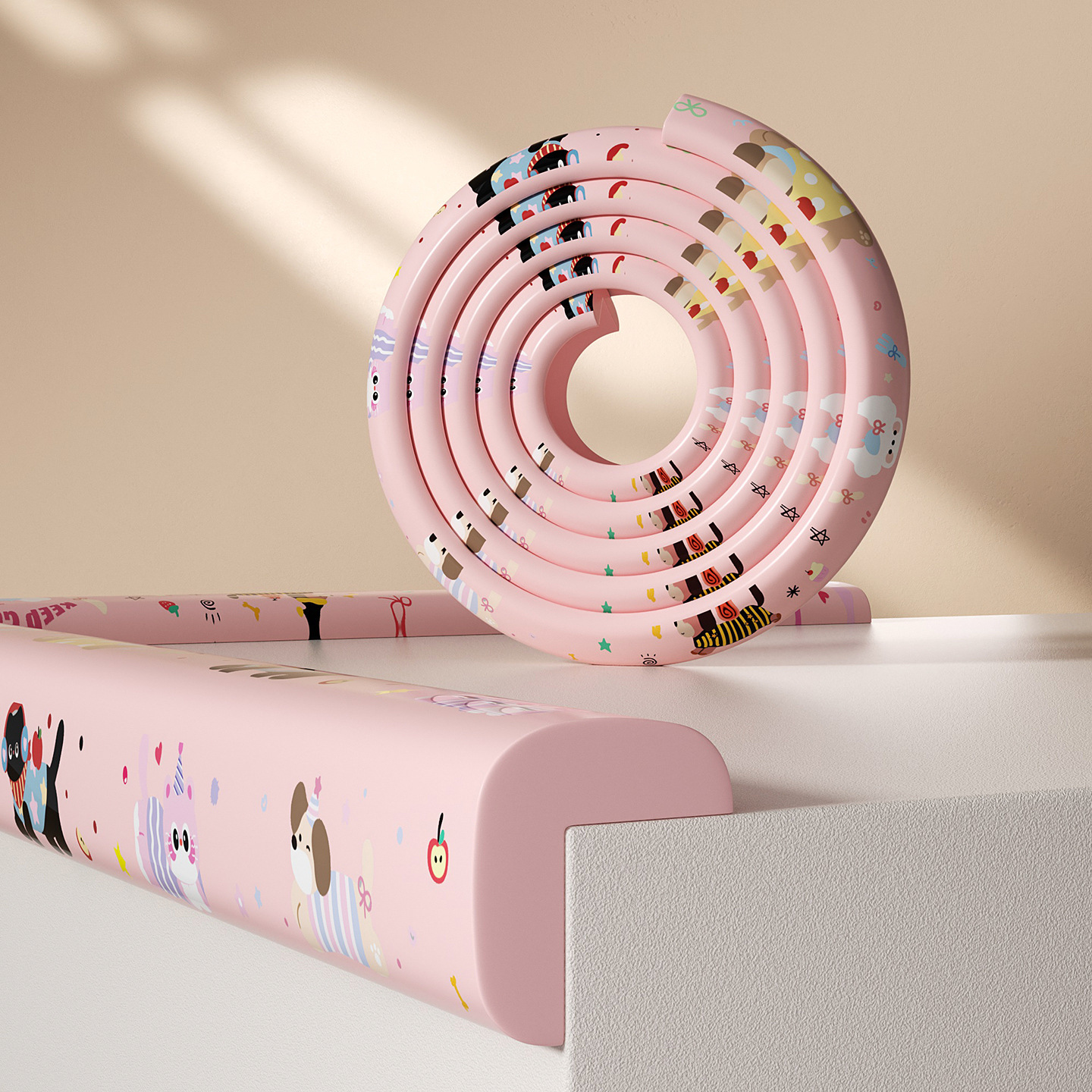Cuộn Xốp Bọc Cạnh Bàn Chống Va Đập Cho Bé – Họa Tiết Dễ Thương (1 cuộn 8x200 cm)