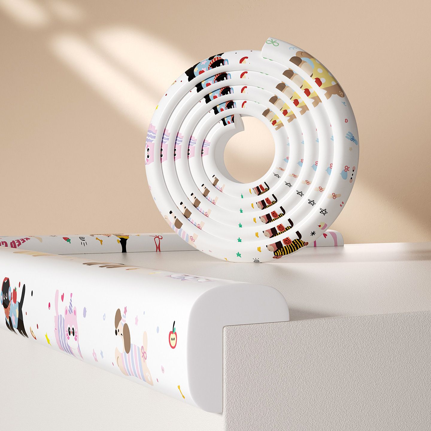 Cuộn Xốp Bọc Cạnh Bàn Chống Va Đập Cho Bé – Họa Tiết Dễ Thương (1 cuộn 8x200 cm)