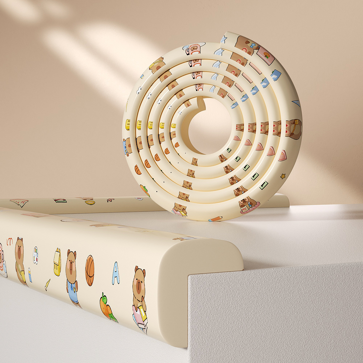 Cuộn Xốp Bọc Cạnh Bàn Chống Va Đập Cho Bé – Họa Tiết Dễ Thương (1 cuộn 8x200 cm)