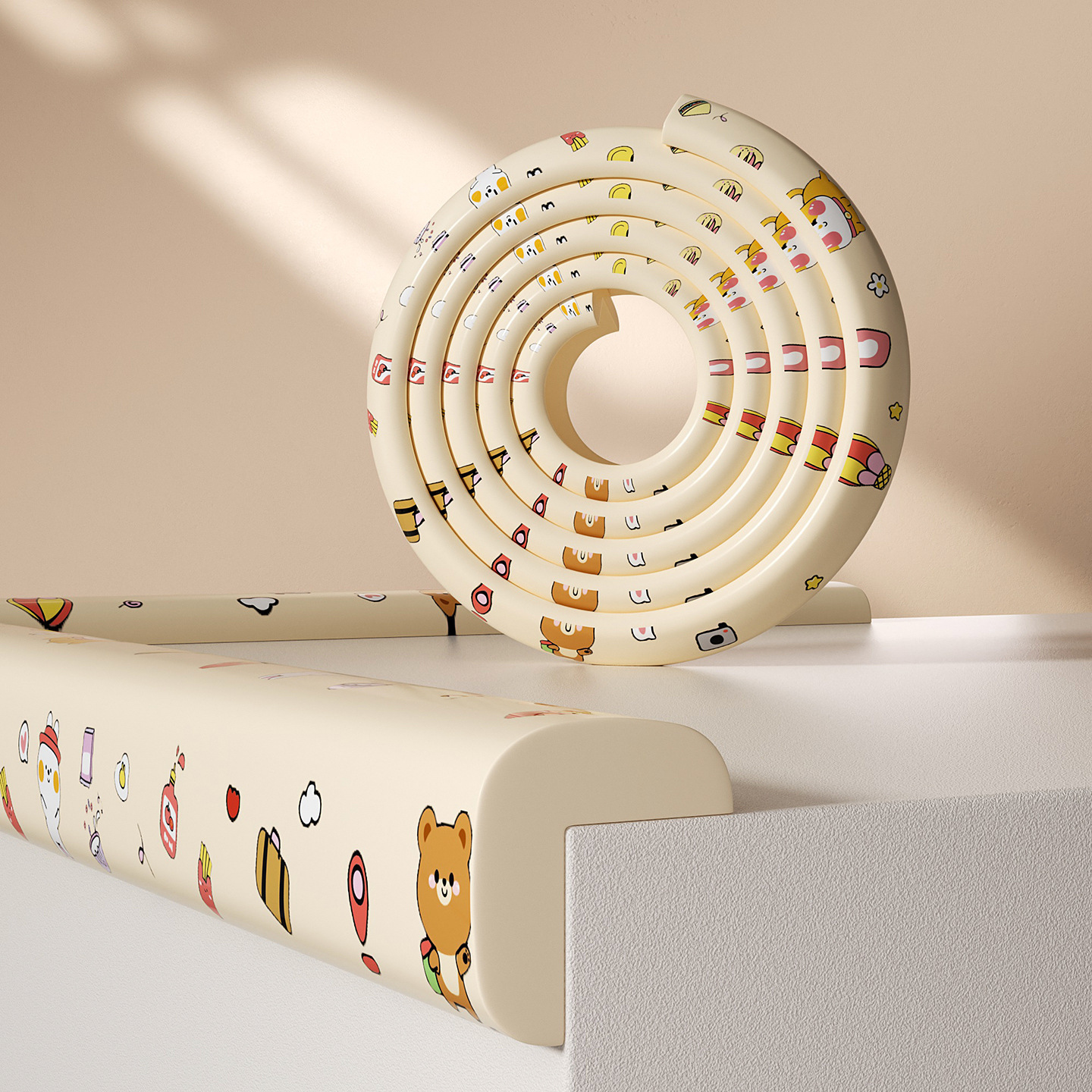 Cuộn Xốp Bọc Cạnh Bàn Chống Va Đập Cho Bé – Họa Tiết Dễ Thương (1 cuộn 8x200 cm)