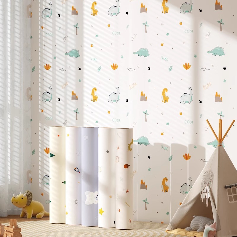 Miếng dán bảo vệ chân tường chống ẩm mốc hoạt tiết dễ thương khổ 60cm