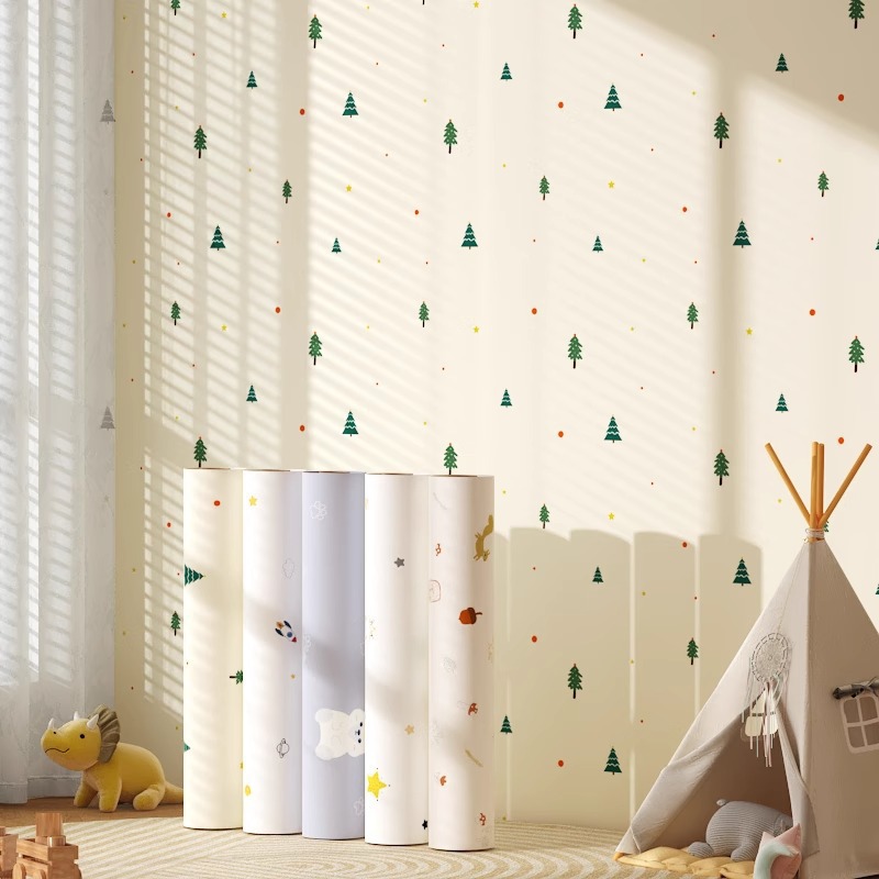 Miếng dán bảo vệ chân tường chống ẩm mốc hoạt tiết dễ thương khổ 60cm