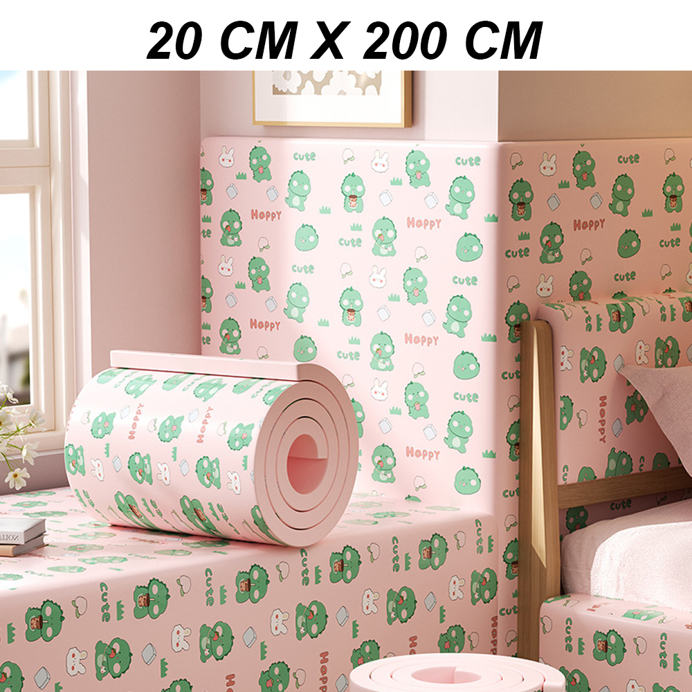 Cuộn Xốp Dán Tường Chống Va Đập Cho Bé Hình Hoạt Dễ Thương size 20x200 cm