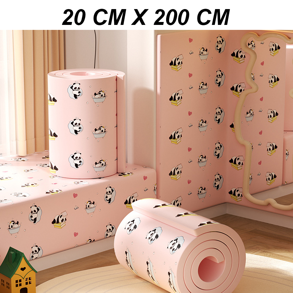 Cuộn Xốp Dán Tường Chống Va Đập Cho Bé Hình Hoạt Dễ Thương size 20x200 cm