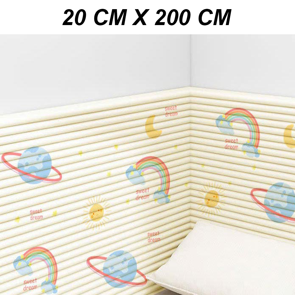 Cuộn Xốp Dán Tường Chống Va Đập Cho Bé Hình Hoạt Dễ Thương size 20x200 cm (1 cuộn)
