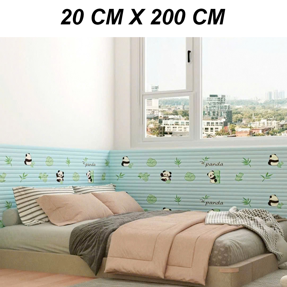 Cuộn Xốp Dán Tường Chống Va Đập Cho Bé Hình Hoạt Dễ Thương