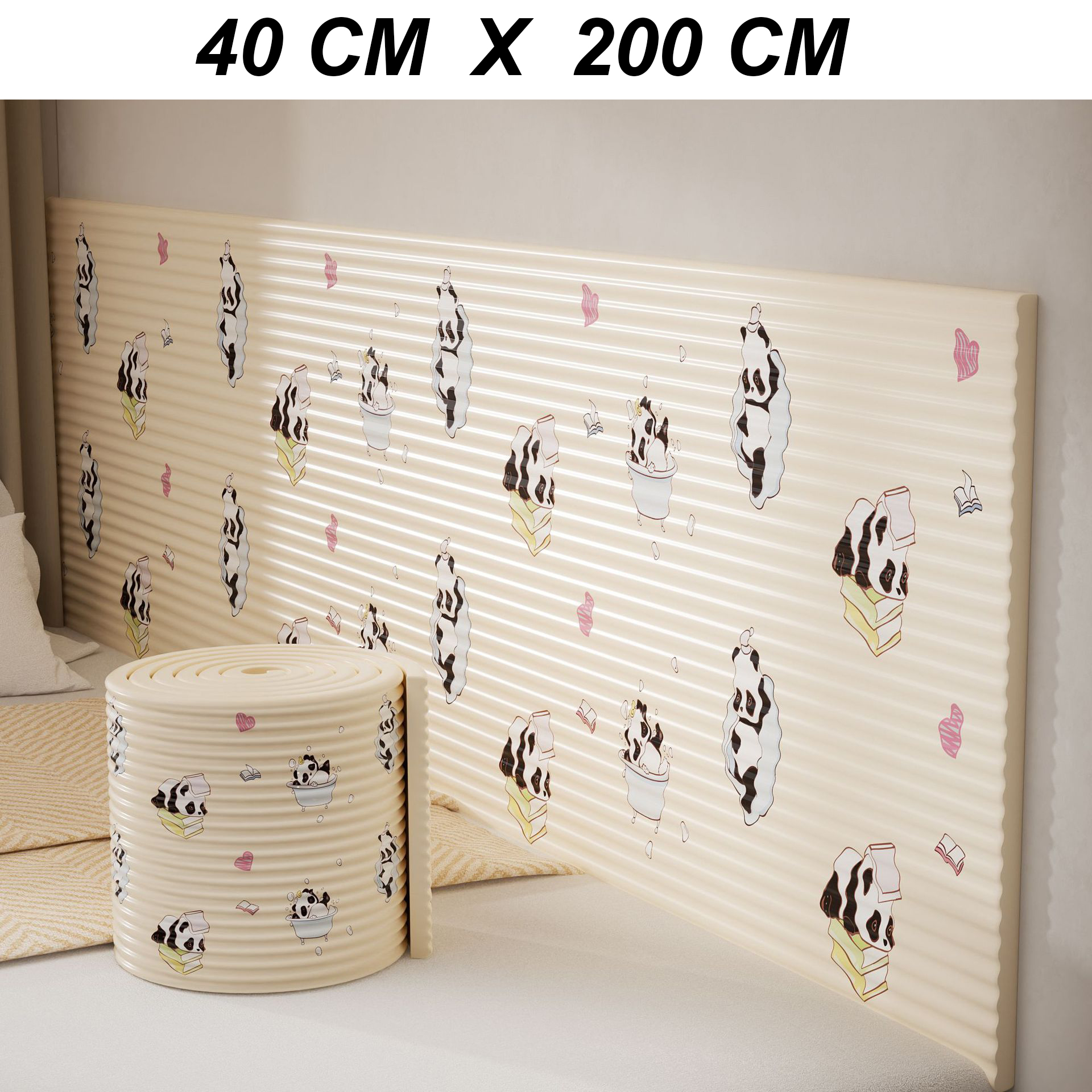 Cuộn Xốp Dán Tường Chống Va Đập Cho Bé Hình Hoạt Dễ Thương size 40x200 cm (1 cuộn)