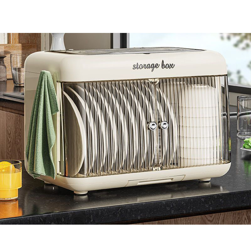 Hộp úp chén bát cao cấp có cửa che bụi - Storage Box