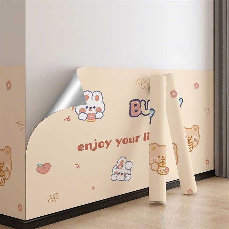 Miếng dán bảo vệ chân tường chống ẩm mốc hoạt tiết dễ thương khổ 60cm
