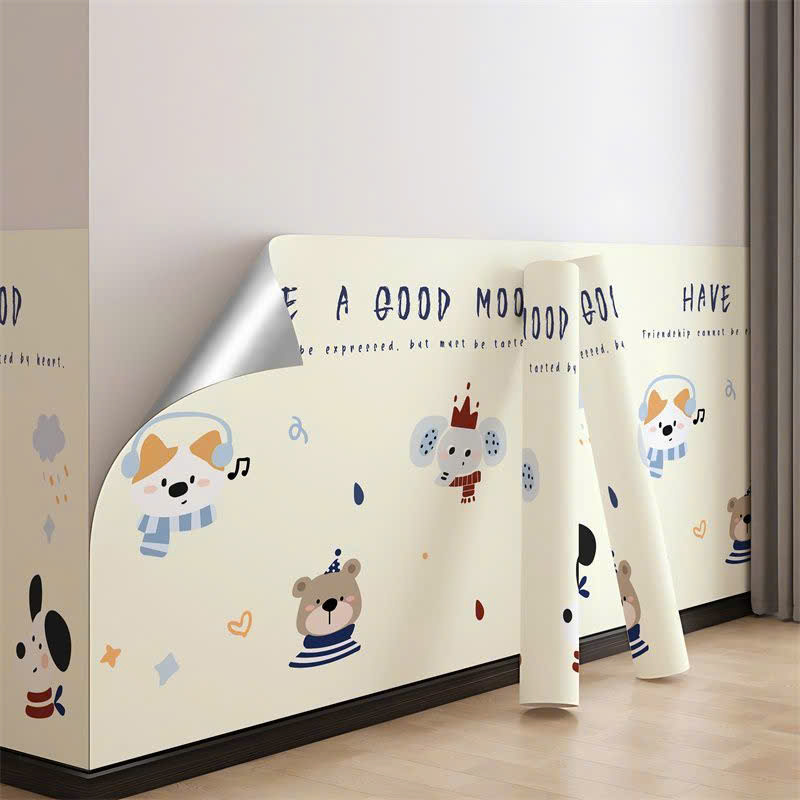 Miếng dán bảo vệ chân tường chống ẩm mốc hoạt tiết dễ thương khổ 60cm