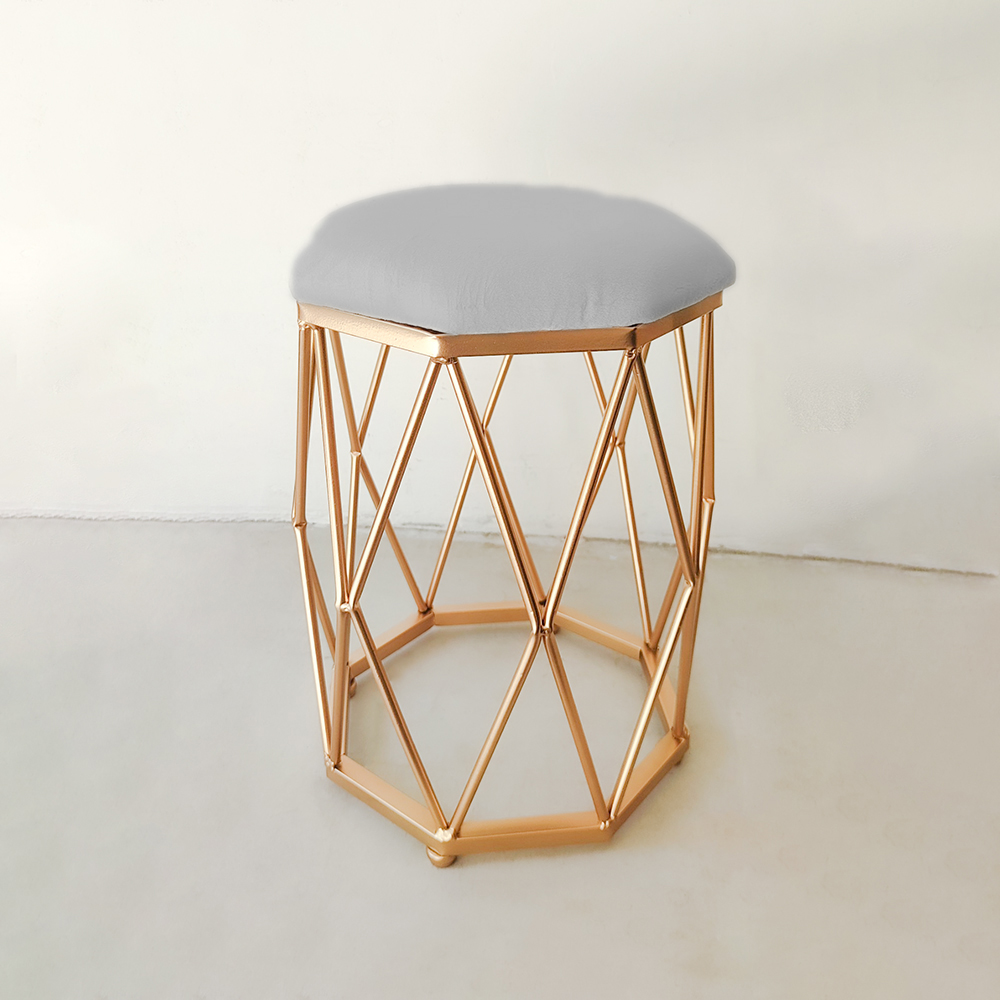 Ghế bàn trang điểm, decor kim loại, sắt Ghế, đôn kim cương