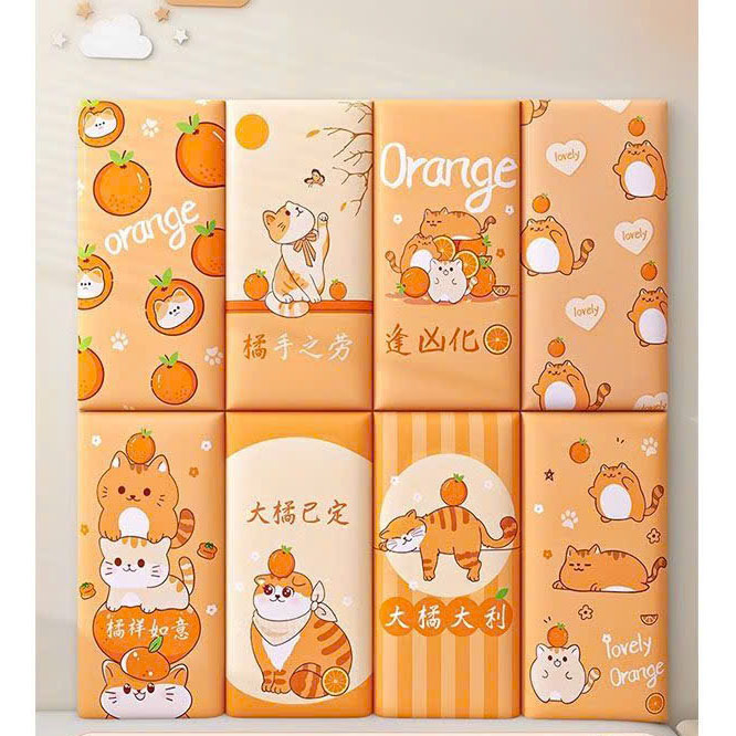 Miếng Xốp Dán Tường Chống Va Đập Cho Bé Hình Hoạt Dễ Thương (Set 8 Tấm)